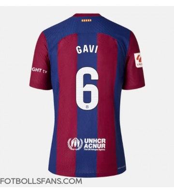 Barcelona Paez Gavi #6 Replika Hemmatröja Damer 2023-24 Kortärmad